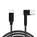 Produktbild eFUture Nylon geflochtenes USB Typ C auf USB Typ C, 360° wendbares magnetisches Ladekabel, Ersatz für 2018 MacBook (Air/Pro), Chromebook Pixel, Nintendo Switch und mehr Schwarz