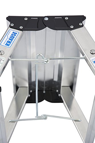 Krause 130068 Klapptritt 2 x 3 Stufen Aluminium, mit Roll-Stop-Automatik - 2