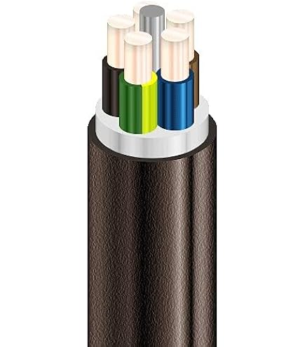EDELIZON Erdkabel NYY-J 50m, 5x2,5 Mm² – VDE-zertifiziert, Für Innen- & Außenbereich