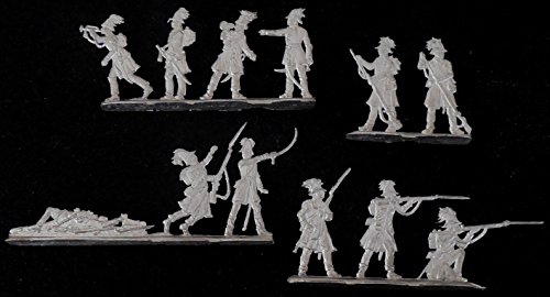 Preisvergleich Produktbild Fohler Österreichische Jäger 1848 - 12 Zinnfiguren 30mm - blank