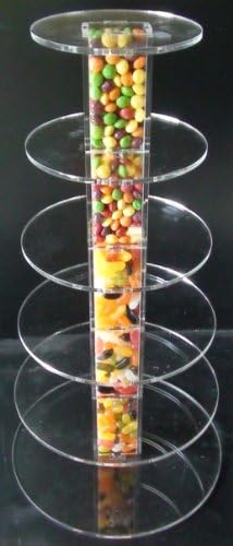 6 Tier Tubes Acrylic Cup Cake Stand by Classikool®