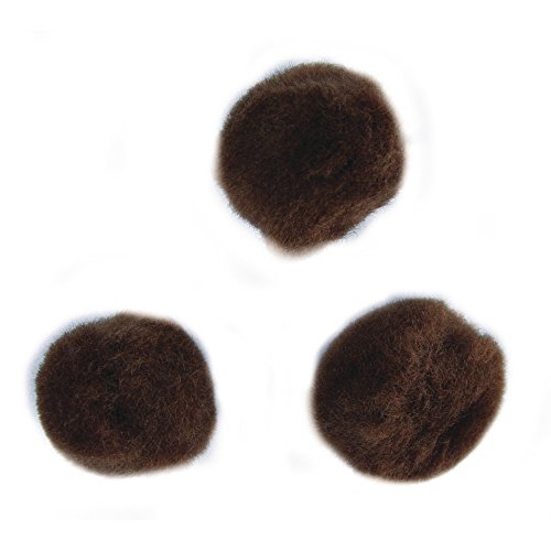 Rayher 7651304 Pompons, 20 mm, SB-Btl. 50 Stück, m.braun