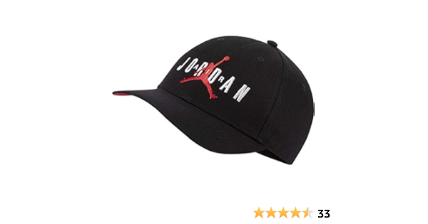 Nike Jordan L91 Jm Air Hbr Cappellino, Unisex – Adulto, Black/Black/Gym  Red/White, MISC : Abbigliamento