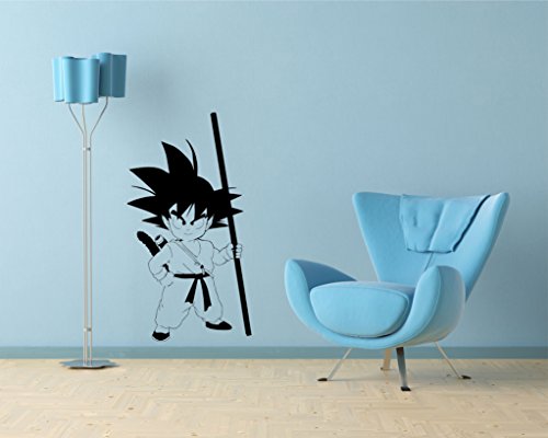 Wandtattoo SonGoku, WT11 55x100cm Schwarz Matt - 2