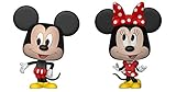 Disney. Funko 26673 VYNL - Paquete de 2 Unidades de 10 cm, diseño de Mickey y Minnie