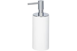 ‎WENKO WENKO Dozownik mydła Ida – dozownik mydła w płynie, dozownik płynu do mycia naczyń, pojemność: 0,14 l, 6 x 17,5 x 7,5 cm; Biały