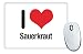 Produktbild I love SAUERKRAUT Mauspad 2644