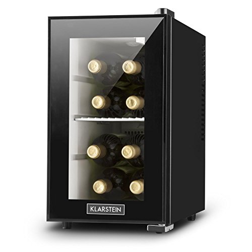 Klarstein Beerlocker S Mini-Kühlschrank Minibar Getränke-Kühlschrank (21 Liter, Innenbeleuchtung, Regaleinschub, 70 Watt) schwarz - 5