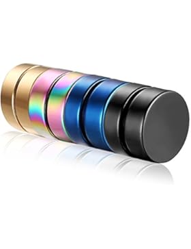 cupimatch 4Paar Herren Edelstahl nicht Piercing Kreis Ohrstecker magnetisch clip auf Ohr Ohrstecker