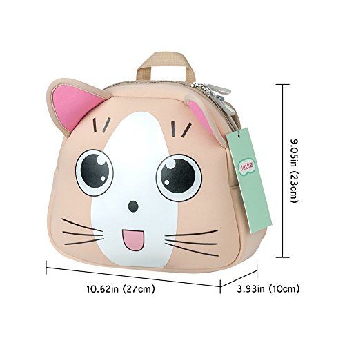 Sac à Dos Enfant Maternelle, Jenuther Cartable Scolaire Mignon 3D Cartoon Animal Motif Animé Pour Puericulture Bébé Garçon Fille (chaton)