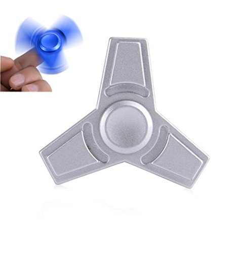 LOVE STUDIO,New Clover Fingertips Gyro Decompression Screw Toys Metal Fingertips Gyro Anxiety/Autism and Stress Relief Adult Children (Silver) LOVE STUDIO,New Clover Fingertips Gyro Decompression Screw Toys Metal Fingertips Gyro Anxiety/Autism and Stress Relief Adult Children (Silver)