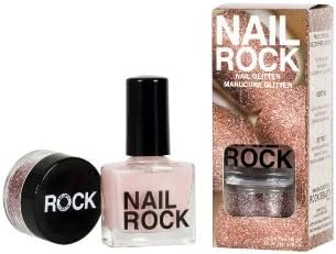 Nail Rock Texture Pink Glitter
