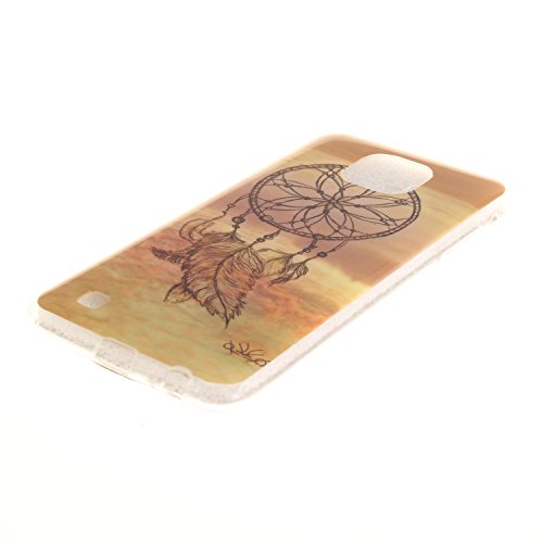 Cozy Hut Lederhülle / Ledertasche / Hülle / Case / Cover / Etui / Tasche Bunte Muster Weich TPU Handy Hülle für LG X Cam K580,Ultra Slim Dünn Silikon TPU Transparent für LG X Cam K580 Hülle , Premium Handy Tasche Schutz Hülle Case Cover Etui Strass Schutz schutzhülle Bumper Schale Silicone für LG X Cam K580 – Traumfänger - 3