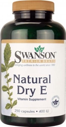 Swanson Natural Dry Vitamin E - 400IU, 250 Capsules