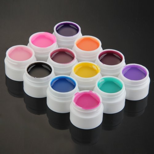 UV Gel Nailart 12 Farben Farbgel Set Polish Nagelgel Gellack Gelpolish Gefragt - 2