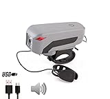 LED Fahrrad Frontlicht mit Horn-Lautsprecher von Mentalize – [350 LM Cree LED - 