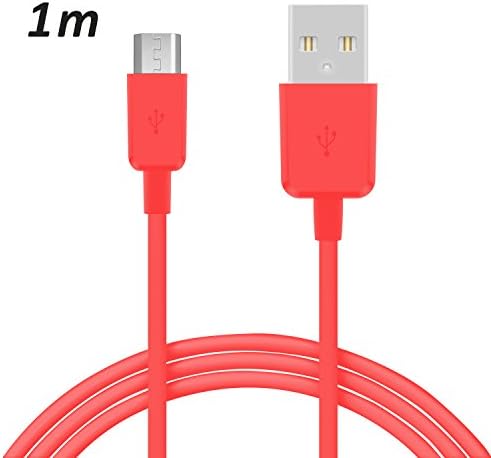 TheSmartGuard – Micro USB Data Sync Charger Cable 2.1 A for all Sony Ericsson Mobile Phones with Micro USB Port | Colour: Pink | Length: 1 m/1 M