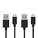 Produktbild iProtect 2x Micro USB 2.0 Ladekabel Microsoft Lumia 535, 435, 532, 640, 640 XL Datenkabel schwarz