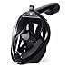 Produktbild Providethebest SMACO Full Face Masken Schnorchel Panoramablick Anti-fog Anti-Leak Schwimmen Schnorchel Scuba Unterwasser-Tauchmaske ganz schwarz L/XL