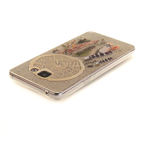 Funda Samsung Galaxy A5 2016 SM-A510F Wanxida Funda de Silicona TPU Carcasa Transparente Clara Soft Clear Case Cover Funda Blanda Delgada Carcasa Suave Ligera Caja Anti Rasgu  os Anti Choque Funda protectora con Dise  o   nico - Atrapasue  os de Pluma