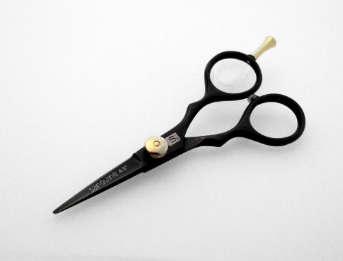 Professional Hairdressing Scissors 4.5 inch, BLACK, Top Quality - by Sanguine