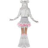 Sexy Mäusekostüm silber-pink S 36/38 Maus Kostüm Dreamgirlz Mauskostüm Plüsch Tierkostüm Mäuse Damenkostüm -