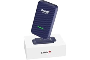 Carlinkit 4.0 CarPlay inalámbrico/Adaptador automático Android inalámbrico para automóvil CarPlay con Cable de fábrica, Nueva actualización, Compatible con Audi/Mercedes/VW/KIA/Hyundai...