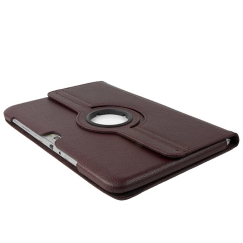 360 ° Note 10.1 Design Standtasche Samsung Galaxy N8000 N8010 N8020 Hülle Schutz Etui Tasche Case Cover (Braun) - 3