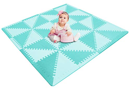 Preisvergleich Produktbild MU SHEN Spielmatten für Babys, Schaumstoff, Spielmatte, Fliesen, Puzzle, ineinandergreifender Boden für Kinder, Kinder und Kleinkinder, Fitness-Übungen und Krabbeln, Eva-Schutzmatte 050LV