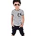 Produktbild Jungenkleidung Set, Sonnena Baby Junge Kurzarm Gestreift Anker Druck T-Shirt Tops Blusen+ Hosen Outfit Set Junge Baumwolle Bekleidungssets Sommerkleidung Set Kindermode Activewear (6-7Y, Blau)