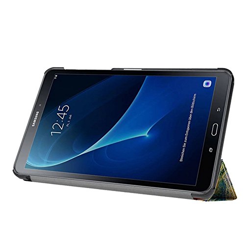 Hülle für Samsung Tab A 7.0“ ,PU Leder Case Hülle im Bookstyle Tasche für Samsung Galaxy Tab A (2016) 17,8 cm (7 Zoll) SM-T280 Schutzhülle Flip Cover Leder Schale Skin (#2 Fisher-Mädchen) - 4