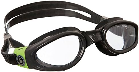 Aqua Sphere Kaiman Swimming Goggles - Grey/Lime - Clear Lens