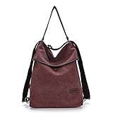 handtasche rucksack kombi Besonders toll ist auch die zusätzliche Taschen auf der Vorderseite und Rückseite, denn hinter dem Reißverschluß lassen sich Kleinigkeiten wie Schlüsselbund oder Fahrkarten griffbereit verstauen.