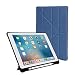 Produktbild Fcostume Fall Shell für iPad Air/Pro 10,5 Zoll, Standplatz lederner Stand Cover Stifthalter Auto Sleep/Wake 2019 (Blau)