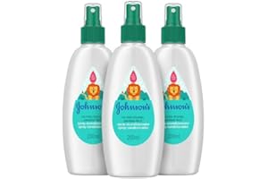 Johnson's Baby Balsamo spray non più tiranti per bambini, 3 x 200 ml