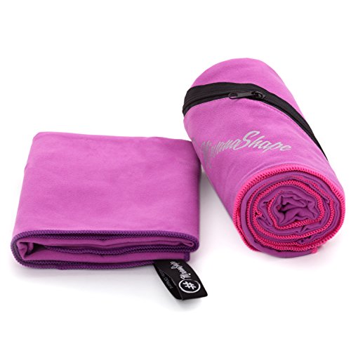 Preisvergleich Produktbild NirvanaShape 2er-Set Premium Mikrofaser Handtücher / saugfähig, leicht, schnelltrocknend / Badehandtücher, Reisehandtücher, Sporthandtücher / Ideal für Reisen, Fitness, Yoga, Sauna