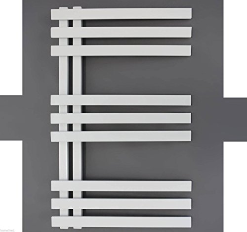Preisvergleich Produktbild Ayran Badheizkörper Heizkörper Handtuchwärmer Designheizkörper Badezimmer Heizung Weiss (50x90 cm)