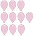 Price comparison product image Pastel Light Pink Plastic Balloon Shaped Weights - Pk of 10