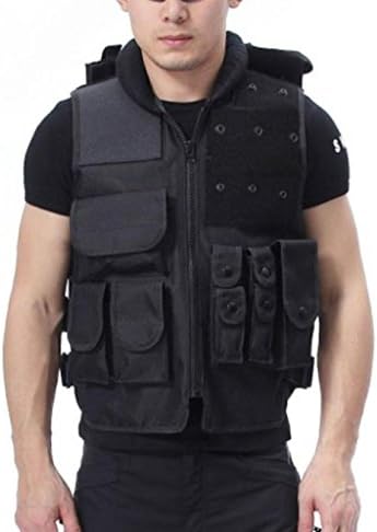 Hunting Tactical Vest Molle Carrier Outdoor Training Field Battle Waistcoat CS Training Combat Uniform (Style1, S)