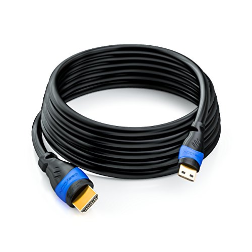 deleyCON 5m mini HDMI Kabel HDMI 2.0 / 1.4a kompatibel High Speed mit Ethernet (Neuster Standard) ARC 3D 4K Ultra HD (1080p/2160p) - 4