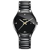 Rado Herren-Armbanduhr 40mm Armband Keramik Schwarz + Gehäuse Quarz R27238712