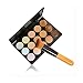 LEORX LEORX Face Contour Kit Highlighter Makeup Kit 15 Colour Cream Concealer Palette with Brush