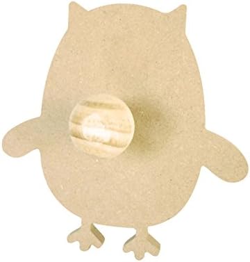 Wooden Coat Hook Owl 15 cm megacrea