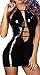 Produktbild Befox Sexy Wetlook Minikleid Kleid Leder Lack Reizverschluss V-Ausschnitt Stretch Clubwear Fetisch Party Dress
