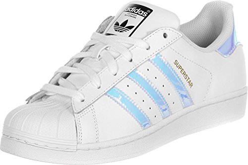 adidas Unisex-Kinder Superstar J Gymnastikschuhe, Weiß (FTWR White/FTWR White/Metallic Silver-SLD), 35.5 EU adidas Unisex-Kinder Superstar J Gymnastikschuhe, Weiß (FTWR White/FTWR White/Metallic Silver-SLD), 35.5 EU