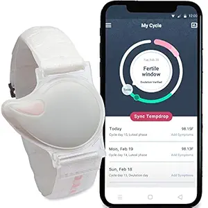 Tempdrop Fertility and Ovulation Tracker ? Wearable Basal Body Temperature (BBT) Monitoring Sensor and Fertility Charting App (Large - 11-19.7 inches)