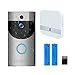 Produktbild KOBWA Video-Türklingel, 32 GB SD-Karte 2 Batterien Intelligente Türüberwachungskamera mit Wi-Fi-Audiokonversationen 720P-Weitwinkel-HD-Monitor PIR-Bewegungserkennung in Nachtsicht kostenlos Türklingel