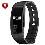Fitness Tracker, Mpow Smart Bracelet Activity Tracker Heart Rate Monitor Fitness Health Smartwatch Wristband Bluetooth Pedometer with Sleep Monitor/ Step Tracker/ Calorie Counter for Android and iOS smartphones