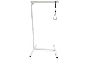 ‎FABACARE FabaCare Bettgalgen freistehend bis 130 kg Körpergewicht | mobiler Galgen für normales Bett, Krankenbett, Pflegebett | Aufrichthilfe, Bettgriff, Bettaufrichter mit Trapezgriff