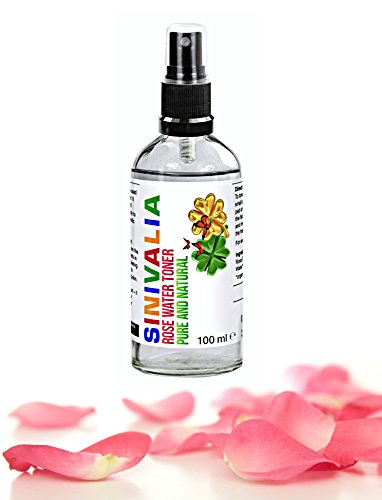 Rosenwasser Toner | Verwendet als Anti -Aging Gesichtsreiniger und Feuchtigkeitspflege für trockene, fettige, empfindliche, sonnengeschädigte Haut und Haar | Stimuliert die Kollagenbildung, minimiert Akne, Mitesser, Pickel, Poren und Falten | 100 ml - 6